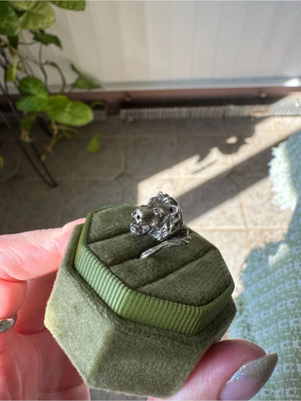 Lion Head Sterling Silver 925 Ring